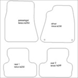 Lexus IS Car Mats with Eyelet